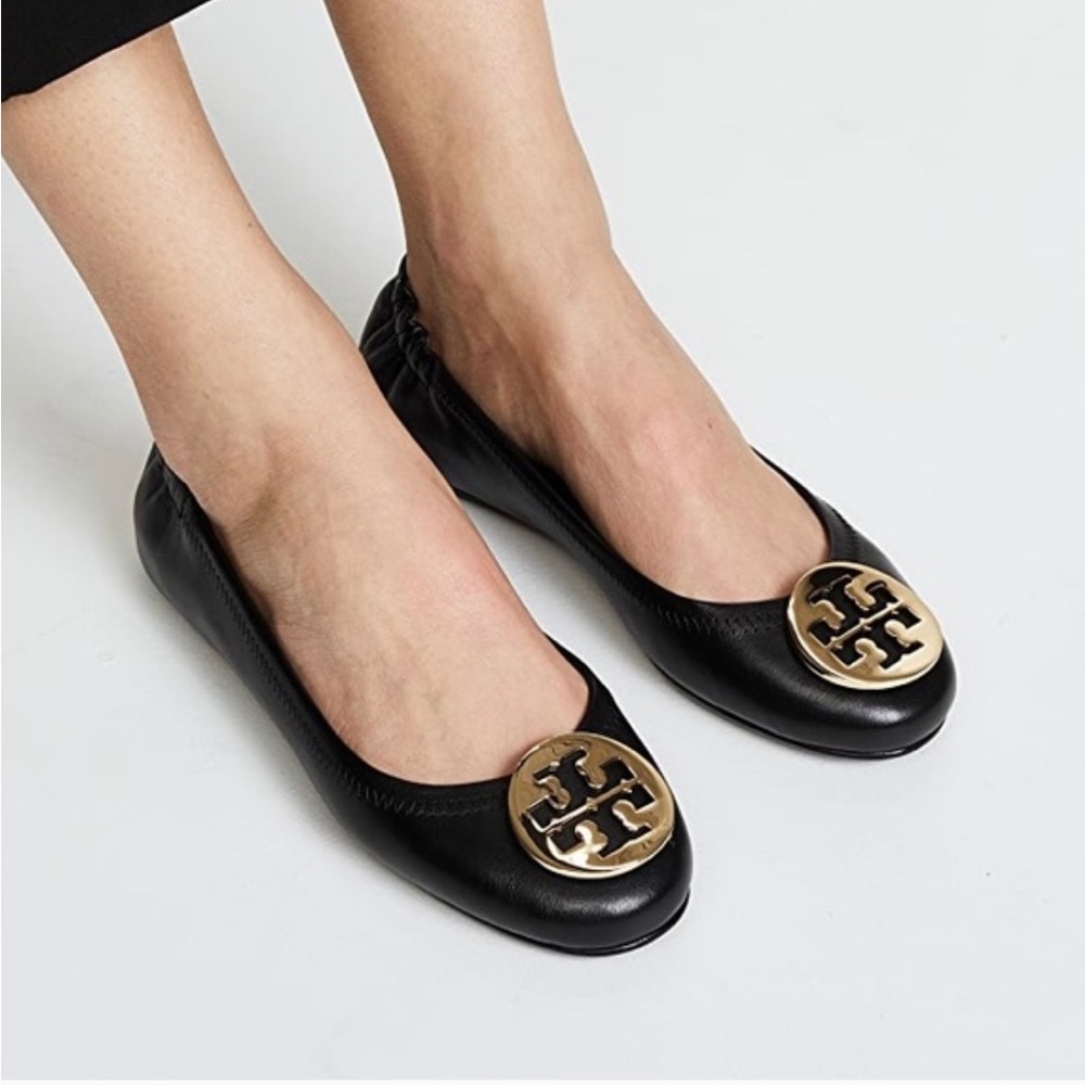 Tory Burch Classic Reva Flats (Black)